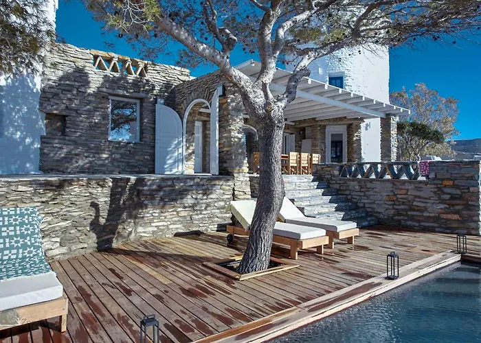 Villa Zen Blue Mills - Luxury In Kea Island Koundouros