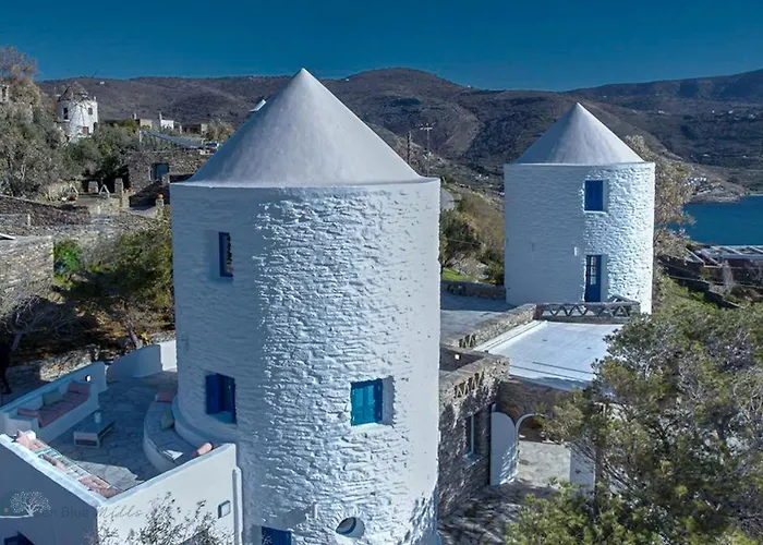 Zen Blue Mills - Luxury In Kea Island Villa Koundouros